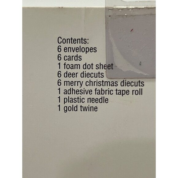 530830 Recollections Christmas Card Making Kit with Deer Embellishment - Picture 3 of 3